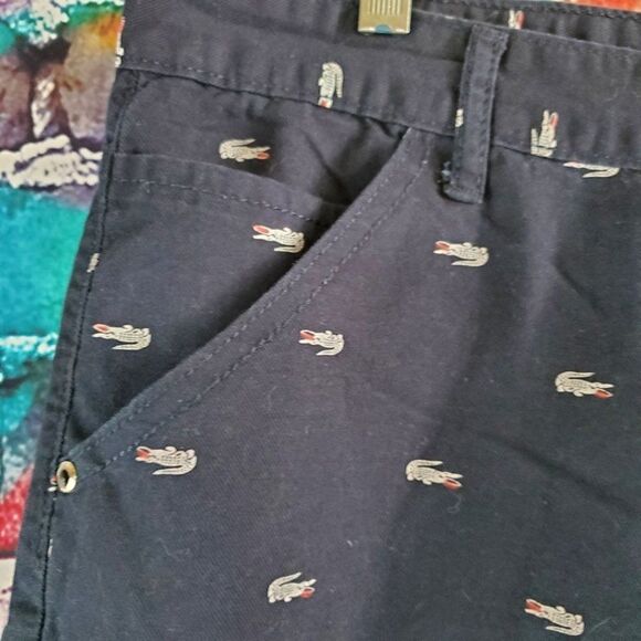 Jeans Fashion Alligator/Crocodile Print Casual Shorts Men's 42 - Picture 2 of 5